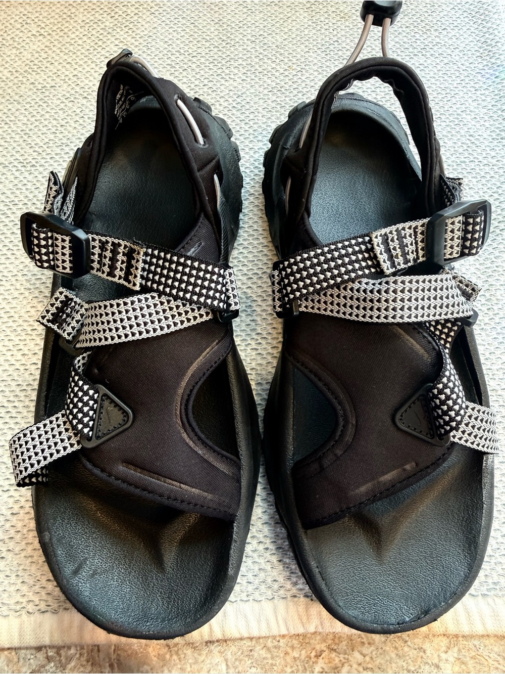 Nike Oneonta Next Nature Black White Trail Sandals Women’s 7